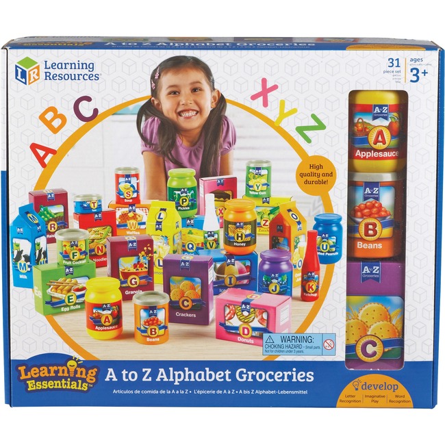 Learning Resources A-Z Alphabet Groceries Activity Set