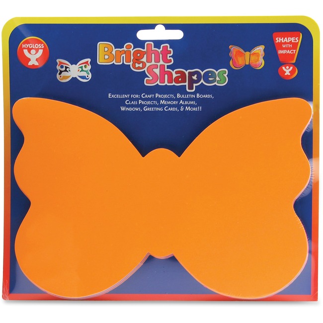 Hygloss Bright Color Butterfly Shapes