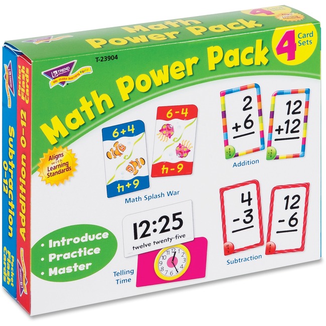 Trend Math Power Pack Flash Cards