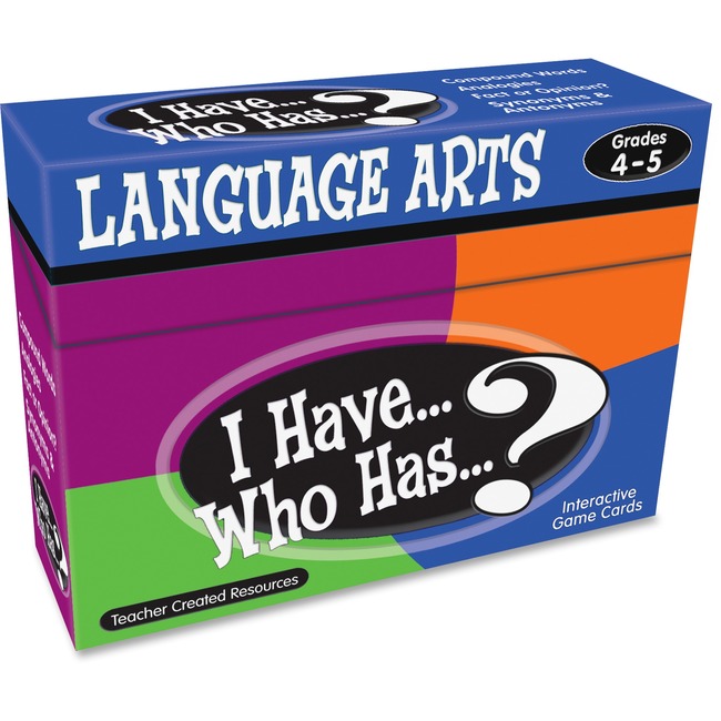 Teacher Created Resources 4&5 I Have Language Arts Game