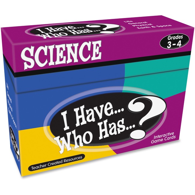 Teacher Created Resources Gr 3-4 I Have Science Game