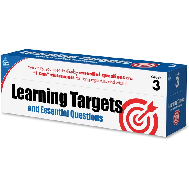 Carson-Dellosa Learning Targets and Essential Questions Pocket Chart Cards