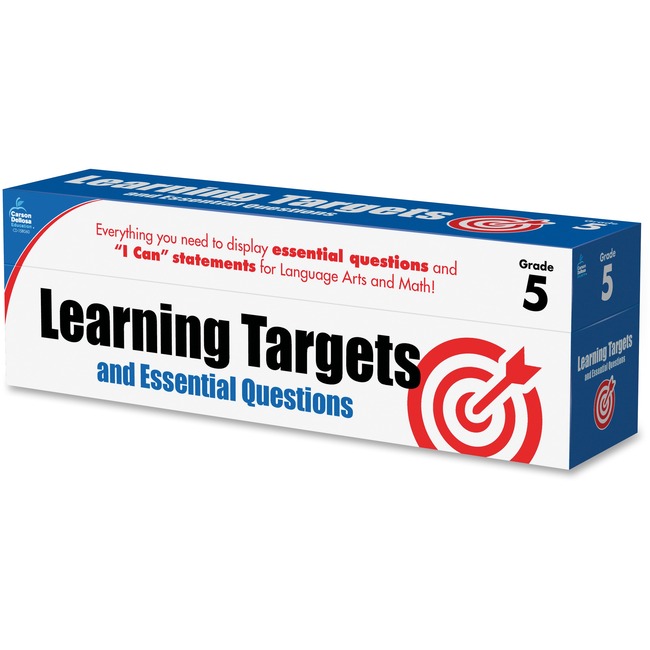 Carson-Dellosa Learning Targets and Essential Questions Pocket Chart Cards