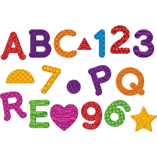 Learning Resources Magnetic Numbers Letters/Shapes Set