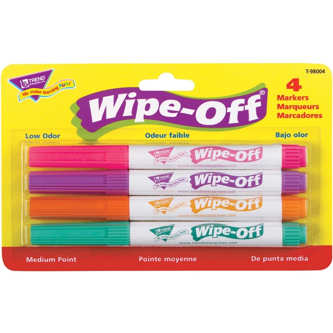 Trend Bright Colors Wipe-Off Markers