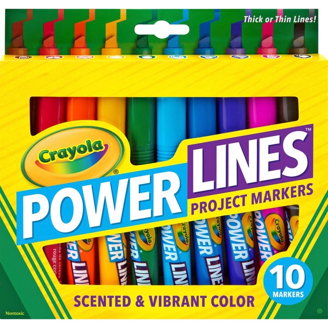 Crayola Power Lines 10-color Project Markers