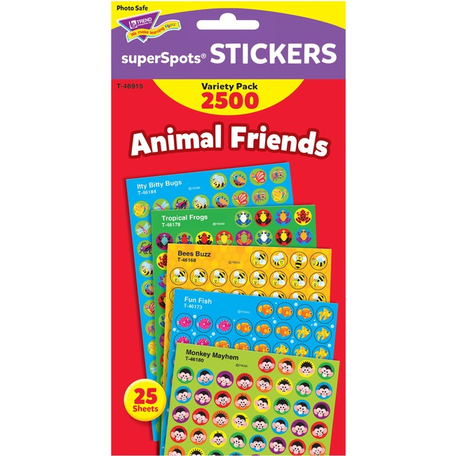 Trend Animal Friends SuperShapes Stickers