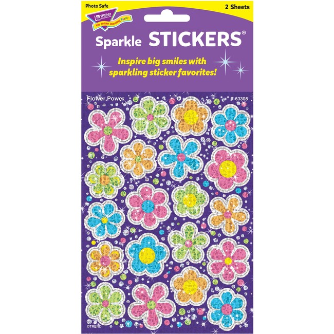 Trend Flower Power Sparkle Stickers