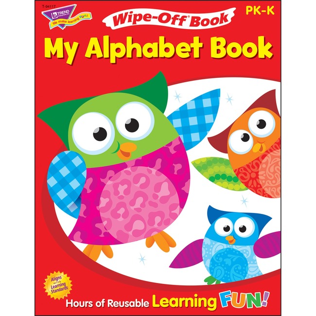 Trend My Alphabet Owl-Stars! Wipe-off Book Learning Printed Book