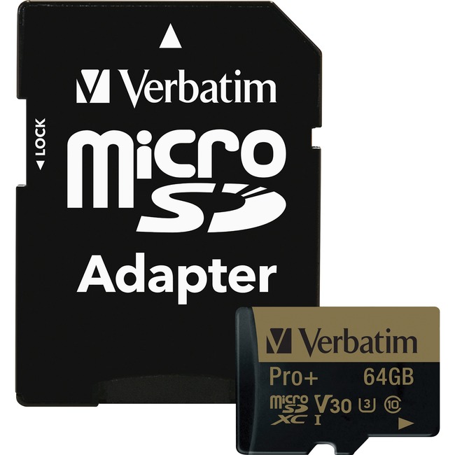 Verbatim PRO Plus 64 GB microSDXC