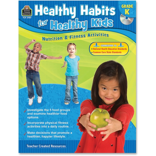 Teacher Created Resources Gr K Healthy Habits Workbook Education Printed/Electronic Book