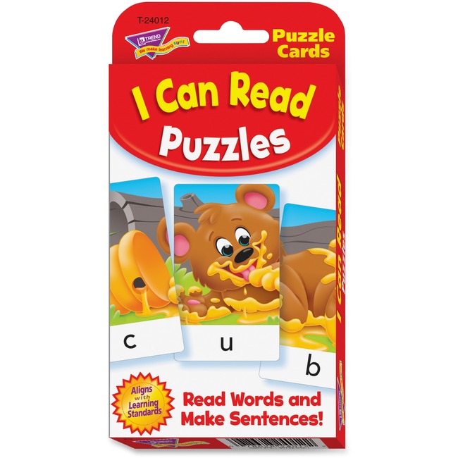 Trend I Can Read Puzzles Challenge Cards