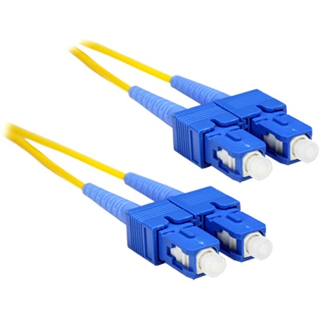 ENET 20M SC/SC Duplex Single-mode 9/125 OS1 or Better Yellow Fiber Patch Cable 20 meter SC-SC Individually Tested