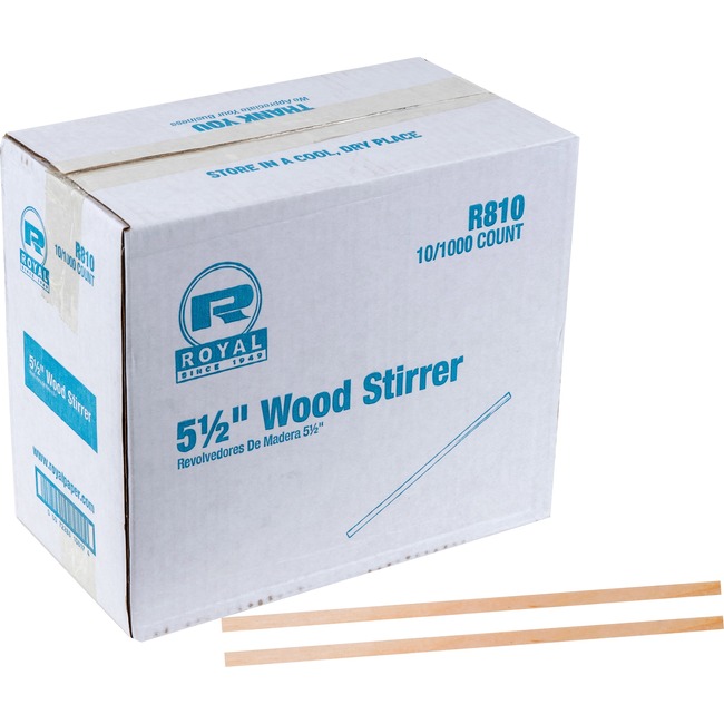 Royal Paper Products Wood Coffee Stir Sticks