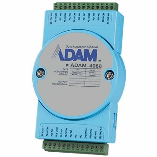 Advantech ADAM-4068 8-channel Relay Output with LED Module with Modbus
