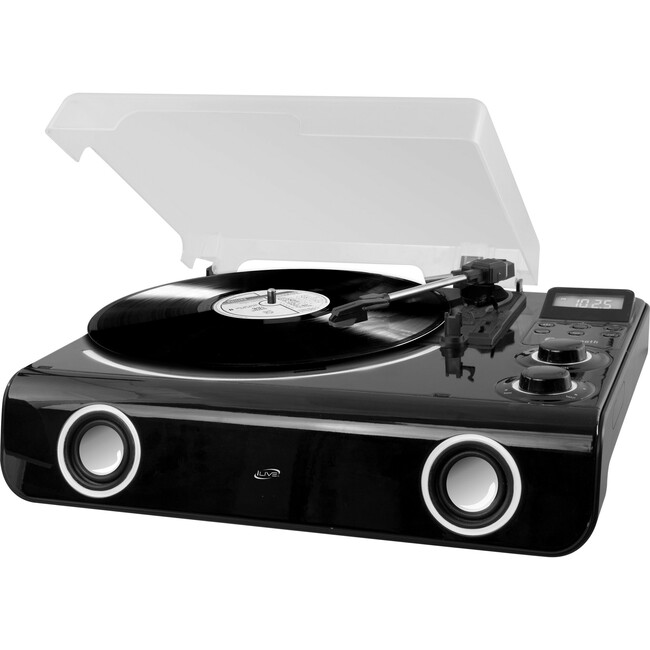 Ilive turntable sales with bluetooth speaker