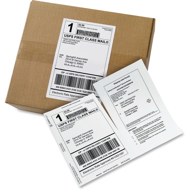 Avery Bulk Shipping Labels with Paper Receipt