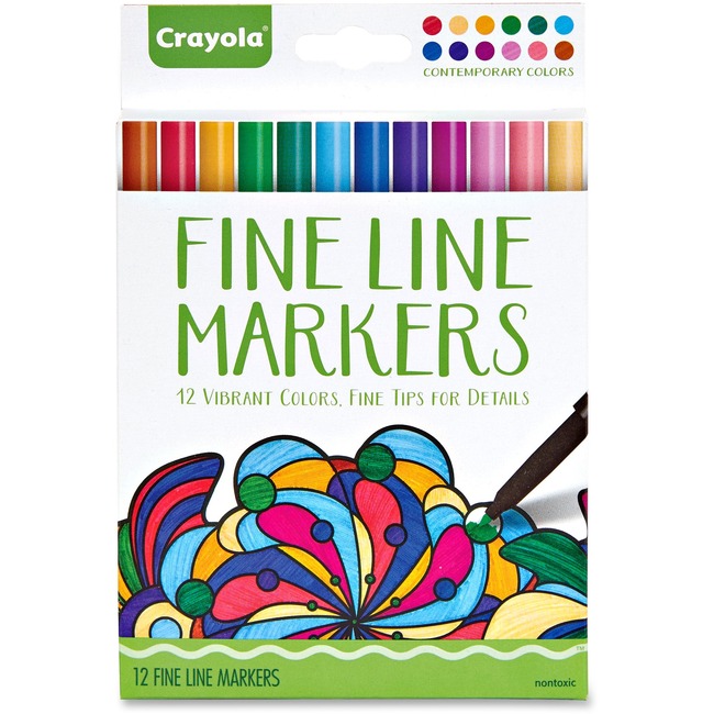 Crayola Contemporary Colors Fine Line Markers Set