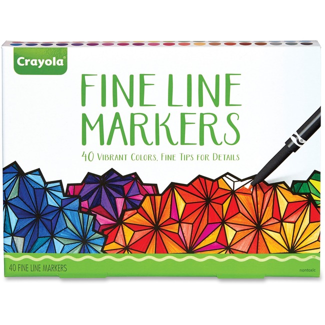 Crayola 40-count Fine Line Markers Set