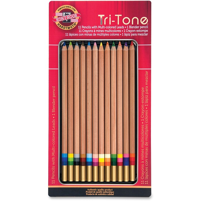 Koh-I-Noor Tri-Tone Multi-colored Pencils