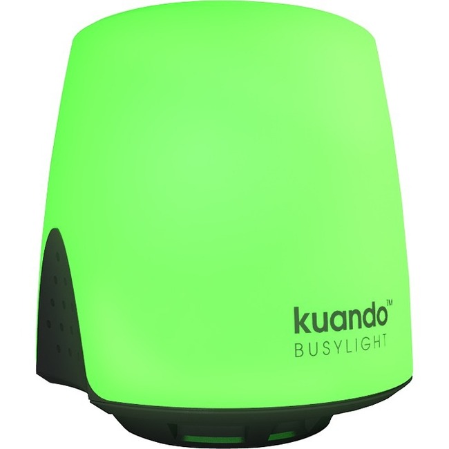 kuando Busylight UC Omega - Presence/Status indicator and Ringer for UC platforms - Displays your presence state to avoid interruptions, Call Alert - Rings and flashes on incoming calls - Missed Conversation notification on some platforms. Magnetic mounting. Dimensions: Round - 1.5 x 1.5 in .