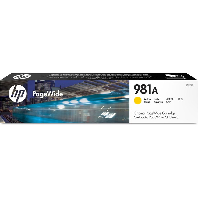 HP 981A (J3M70A) Original Ink Cartridge - Single Pack - Page Wide - 6000 Pages - Yellow - 1 Each