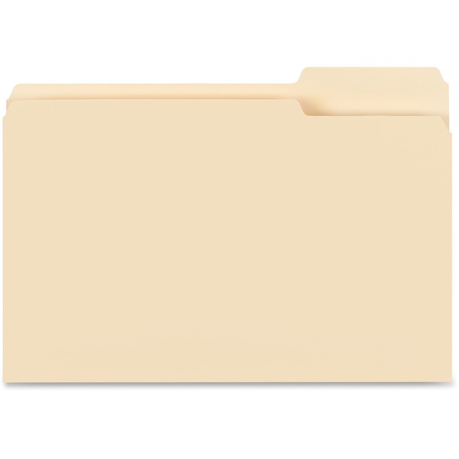 Business Source 1/3-cut Tab Legal Manila File Folders