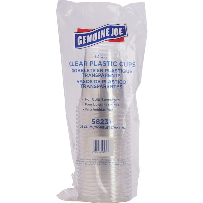 Genuine Joe Clear Plastic Cups