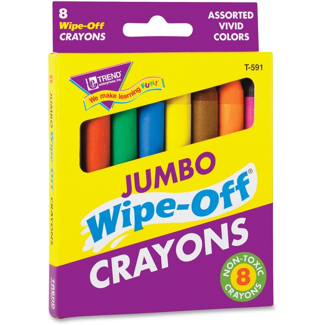 Trend Jumbo Wipe-Off Crayons