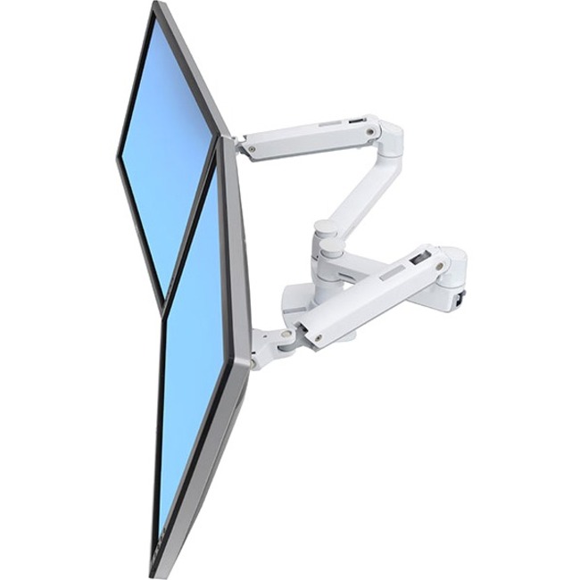 Ergotron LX Dual Side-by-Side Arm (White)