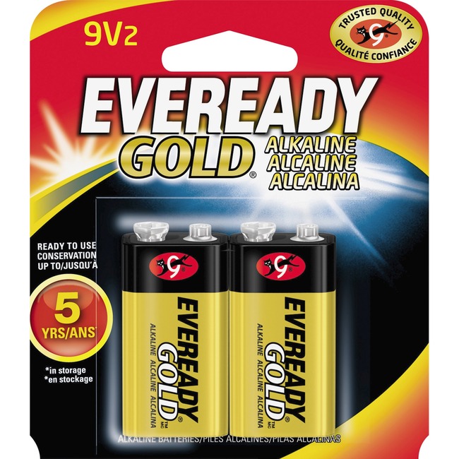 Eveready Gold Alkaline 9-Volt Batteries