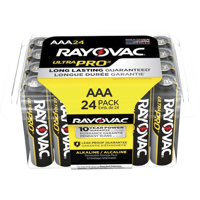 Rayovac Ultra Pro Alka AAA24 Batteries Storage Pak