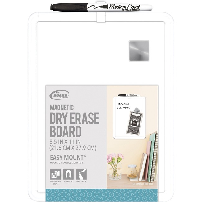 The Board Dudes Plastic Frame Magnetic Dry Erase Board