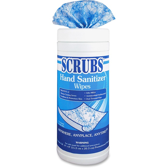 SCRUBS Antimicrobial Hand Sanitizer Wipes