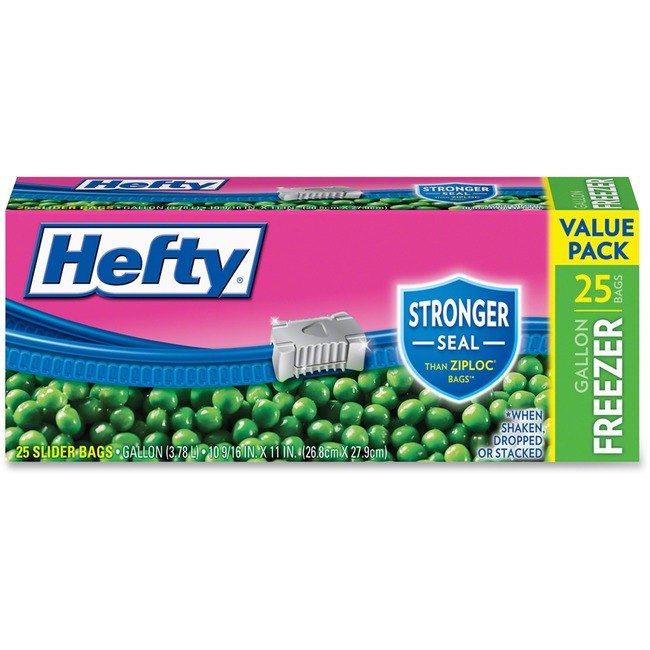 Hefty Slider Gallon Freezer Bags