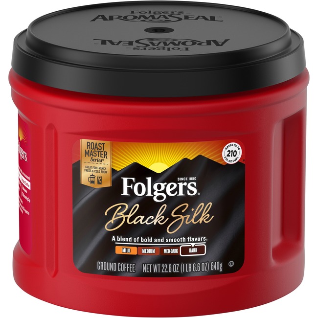Folgers Black Silk Dark Ground Coffee Ground