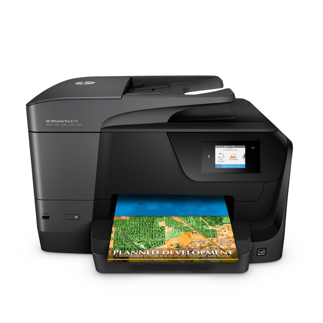 HP Officejet Pro 8710 Inkjet Multifunction Printer - Color - Plain Paper Print - Desktop