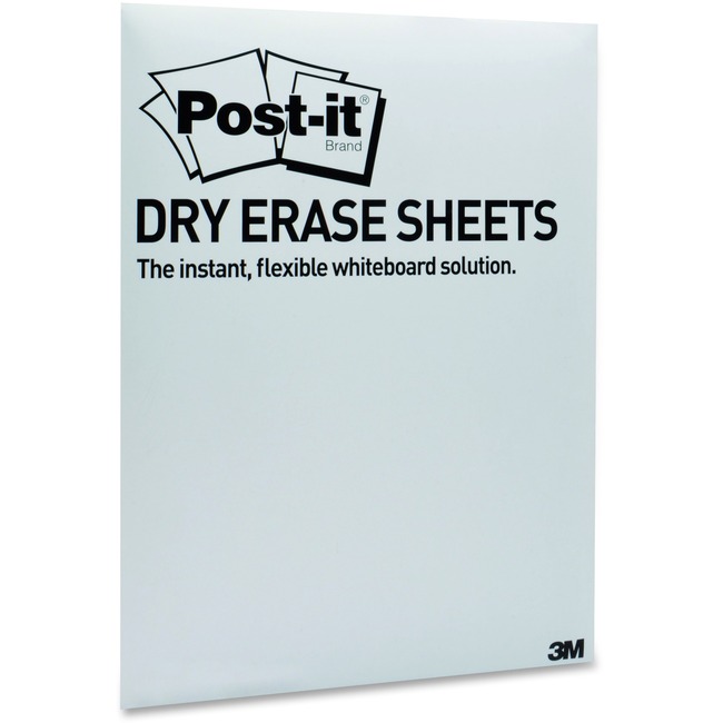 Post-it Self-Stick Dry Erase Sheets, 11 in x 15.37 in, White