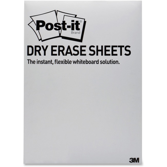 Post-it Self-Stick Dry Erase Sheets, 7 in x 11.3 in, White