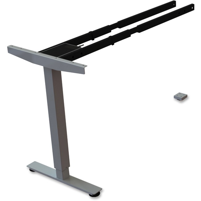 Lorell Sit/Stand Desk Silver Third-leg Add-on Kit