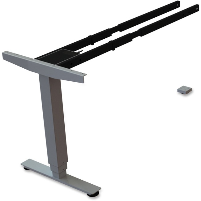 Lorell Sit/Stand Desk Silver Third-leg Add-on Kit