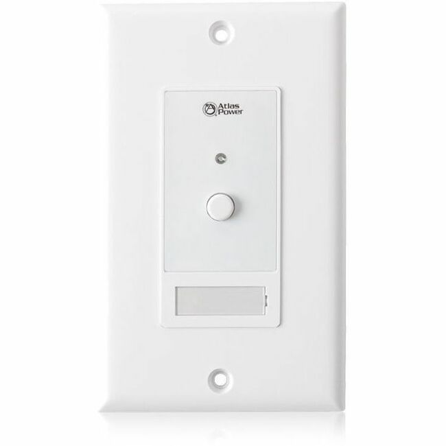 AtlasIED Wall Plate Push Button Switch, Momentary Contact Closure