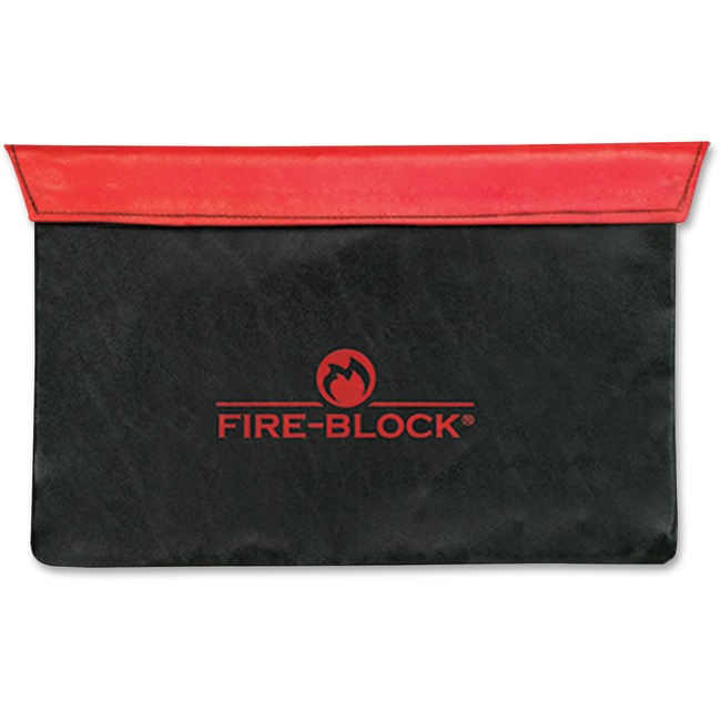 MMF Fire-Block Carrying Case (Portfolio) Money, Document, Passport - Red, Black