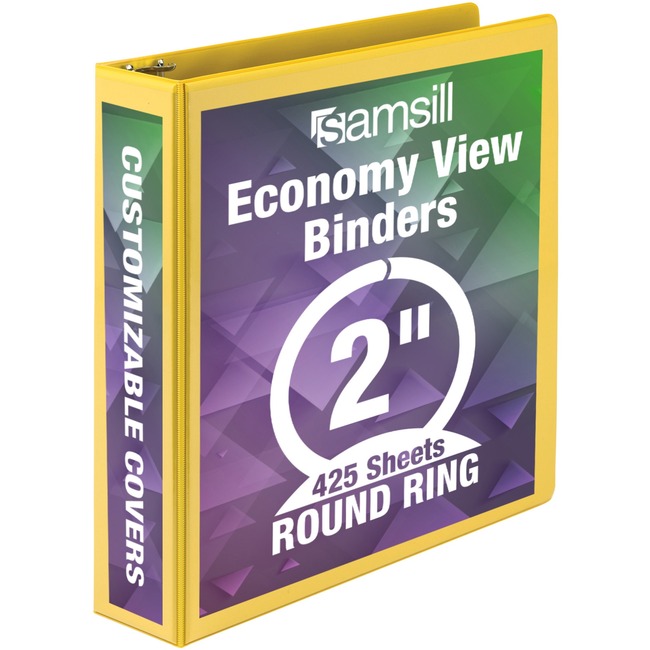 Samsill Economy Round-Ring View Binder