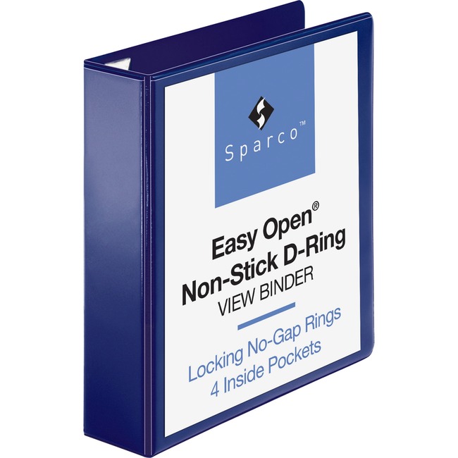 Sparco Easy Open Nonstick D-Ring View Binder