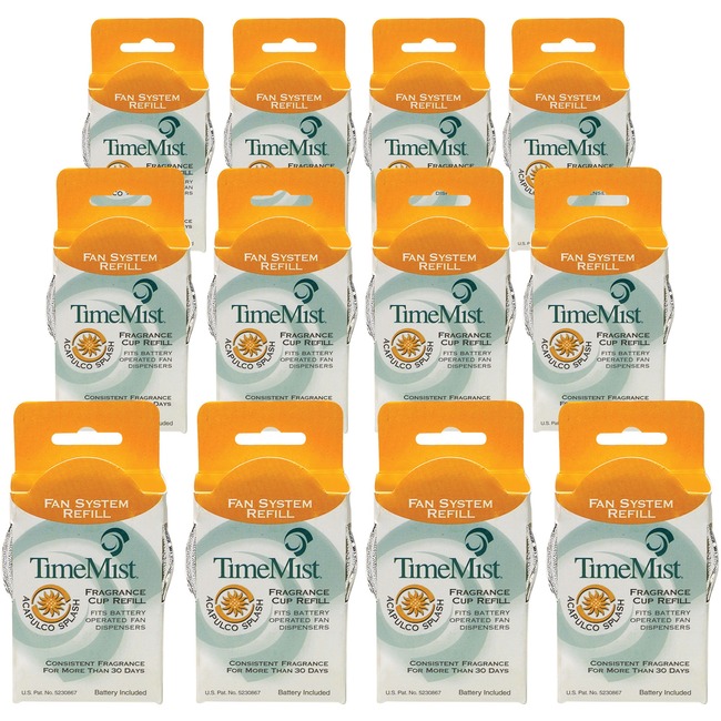 TimeMist Fan System Fragrance Cup Refill 12/Carton