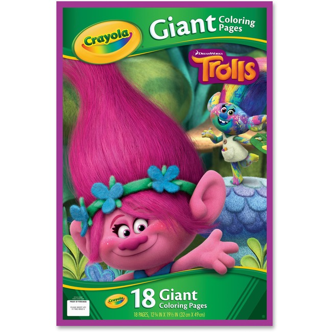 Crayola Trolls Giant Coloring Pages