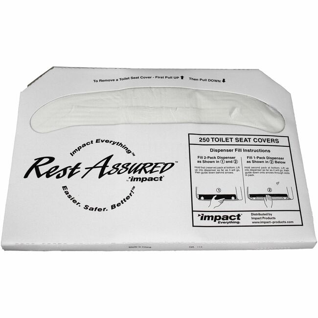 Impact Products Rest Assured Half Fold Toilet Seat Covers