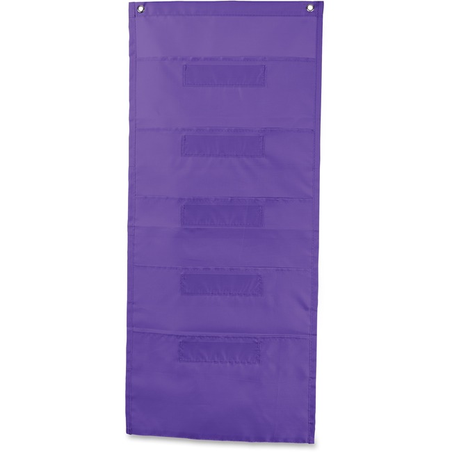 Carson-Dellosa File Folder Storage Purple 5-Pocket Chart