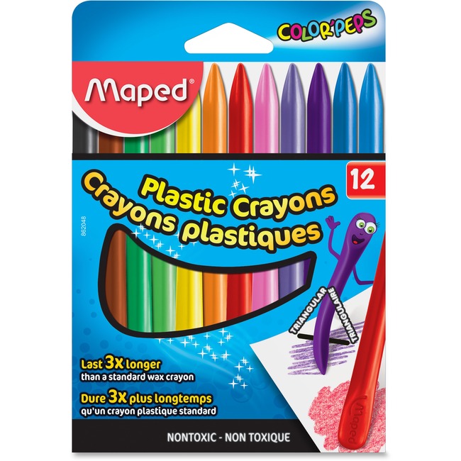 Helix Color Peps 12-ct Dual Plastic Crayons